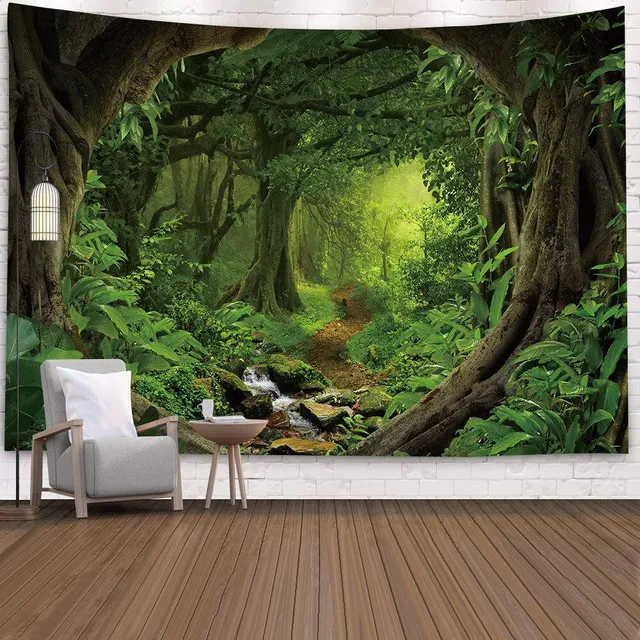 Wall tapestry with nature theme