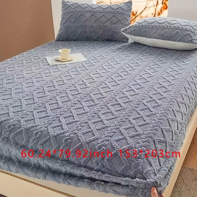 1pc Mattress Protector From Tafeta Single Color, Soft Comfortable Warm Bedding Laundry With Coating, Do Bedroom, Guest Rooms, With Deep Pocket, Only Customized Linen, No Pillow Case