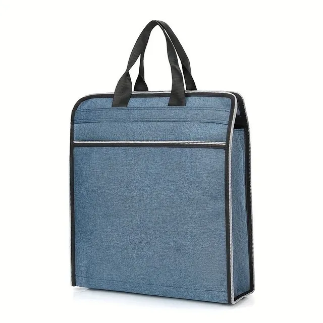 Men's briefcase with laptop compartment, multilayer of solid Oxford