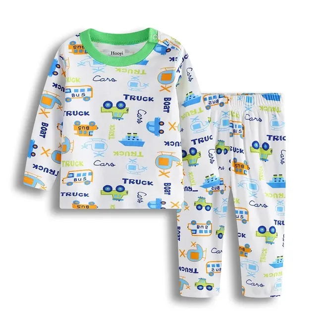 Children's pajamas for boys and girls with long sleeves (3-24 months)