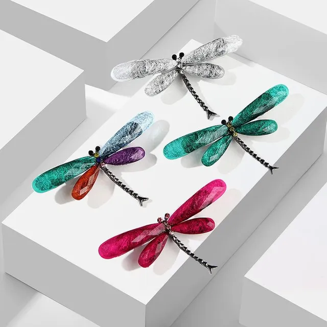 Ladies modern brooch Dragonfly