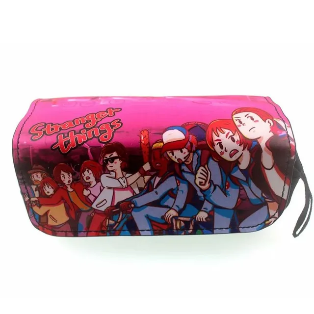 Trousse spacieuse Stranger Things pour fournitures scolaires ou de bureau