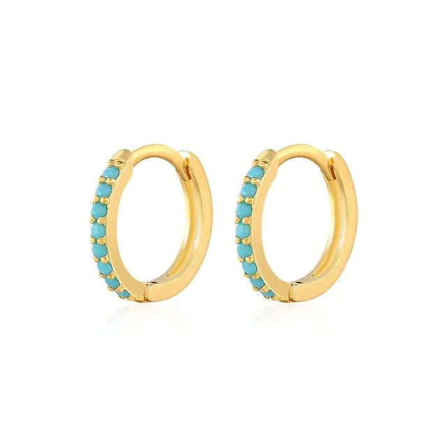 Women's earrings with small rings