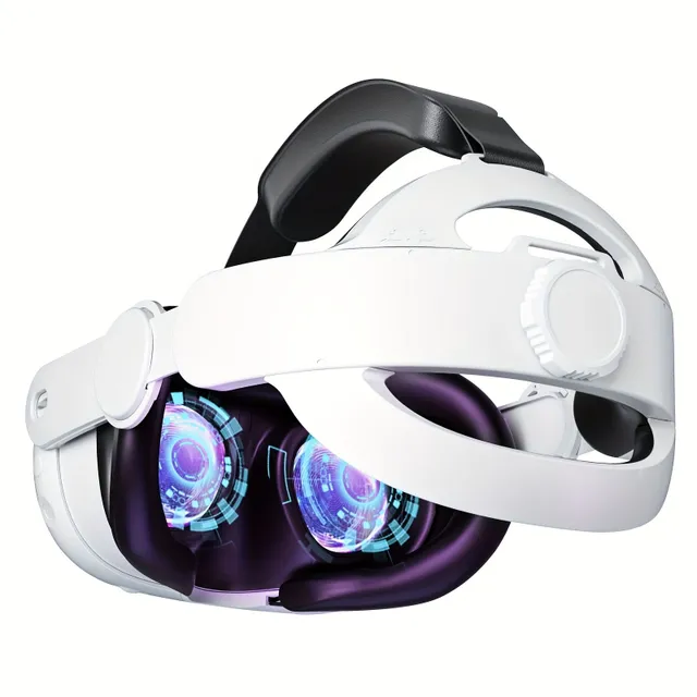 Curea pentru cap pentru Oculus Quest 3, bandă ajustabilă Halo 3 în 1, înlocuire pentru curea Elite, confort îmbunătățit și accesorii pentru imersiune în VR compatibile cu Oculus/Meta Quest 3