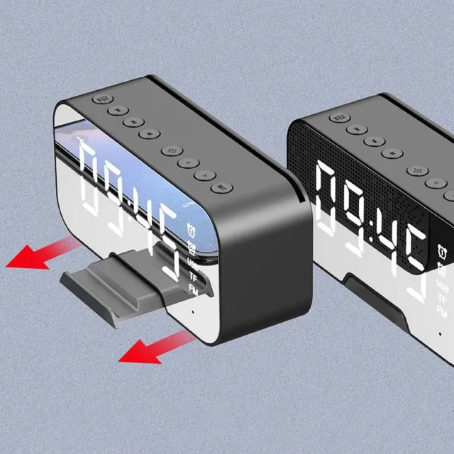 Bluetooth budík s rádiem a mp3