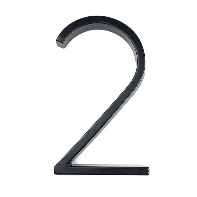 Modern house numbers