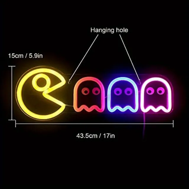 Neon Spooks: LED light on the wall - brighten the game room