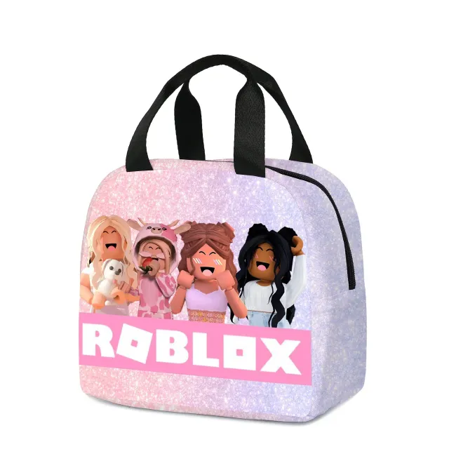 Stylish school set for children - Backpack, pencil case, lunch bag in various Roblox motifs