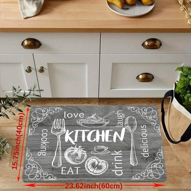 Oilproof kitchen rug