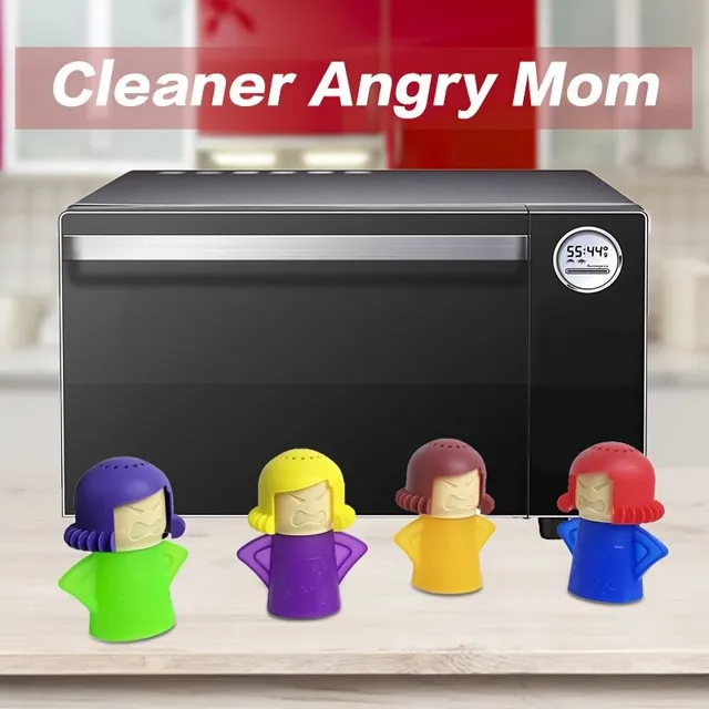 Vyčistěte svou mikrovlnnou troubu bez námahy s čističem mikrovlnné trouby Angry Kitchen Mama, pro restaurace / komerční prostory
