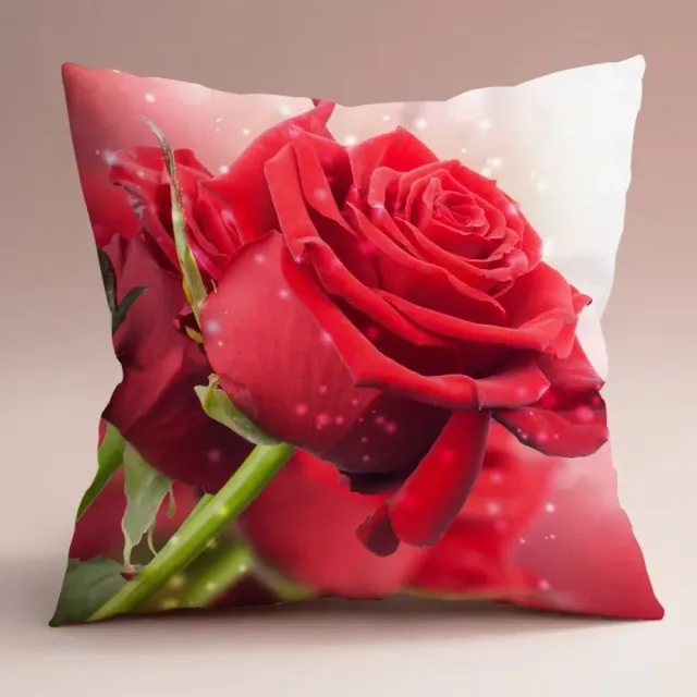 Gentle pillowcase with flower motif 45 x 45 cm