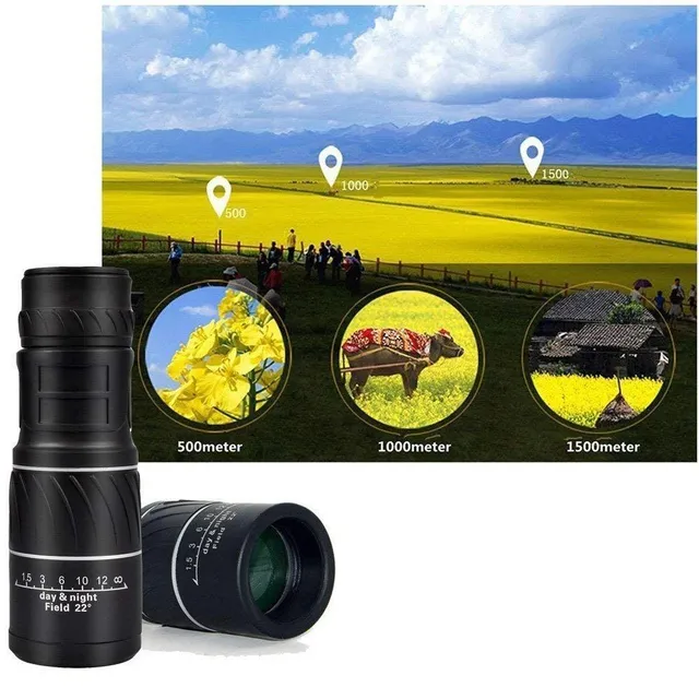 Portable Telescope 16x52 HD - Top Pocket Telescope for Professionals and Nature Lovers