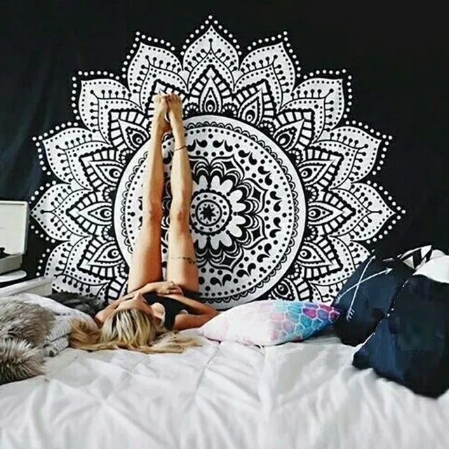 Wall tapestry with mandala