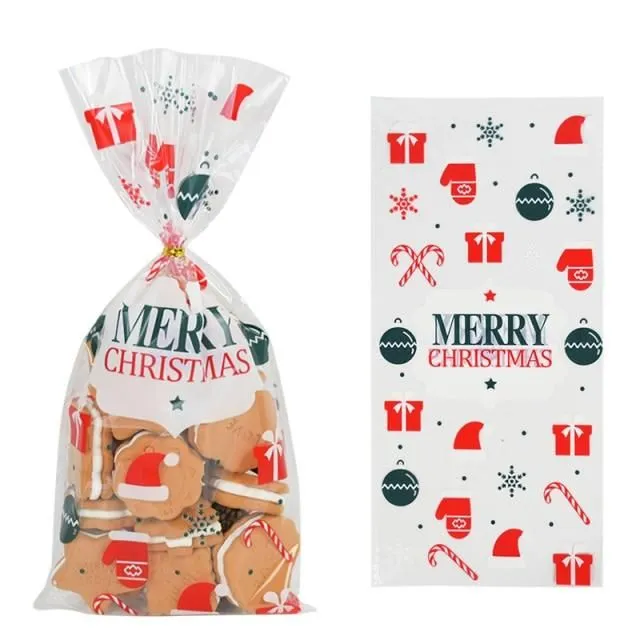 Transparent Christmas bags for sweets style4