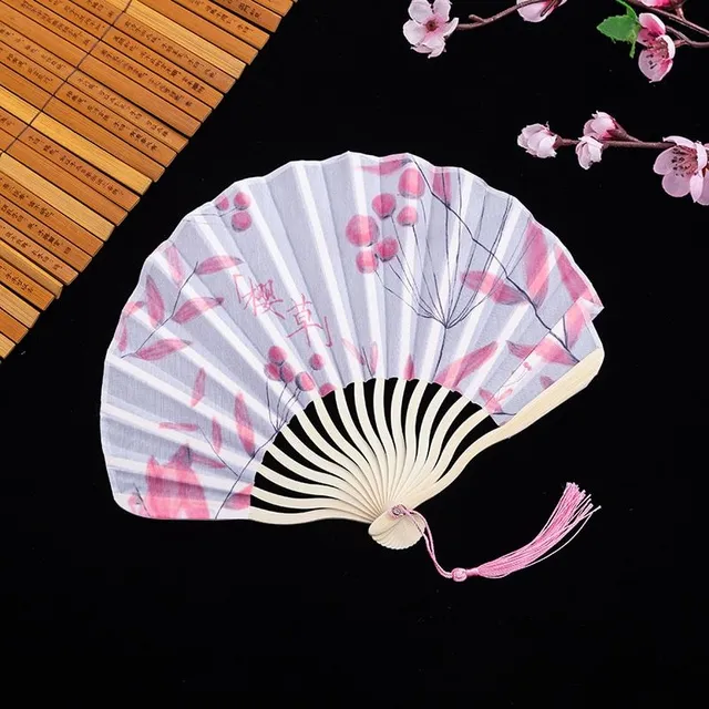 Retro modern stylish original Japanese travel fan for hot summer days - more colors