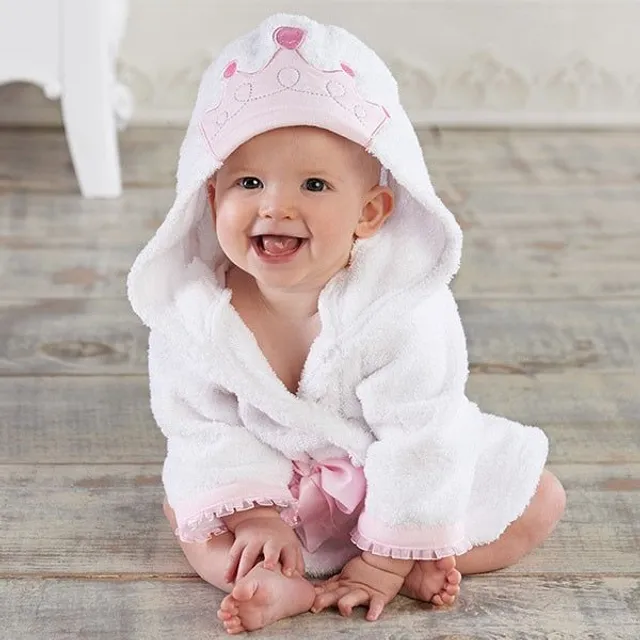 Halat de baie pentru copii cu glugă (vârstă Nou-Născut - 18 luni)