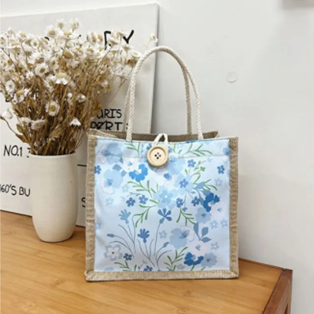 Dámská moderní trendy oblíbená stylová plátěná taška s barevným designem - více barev