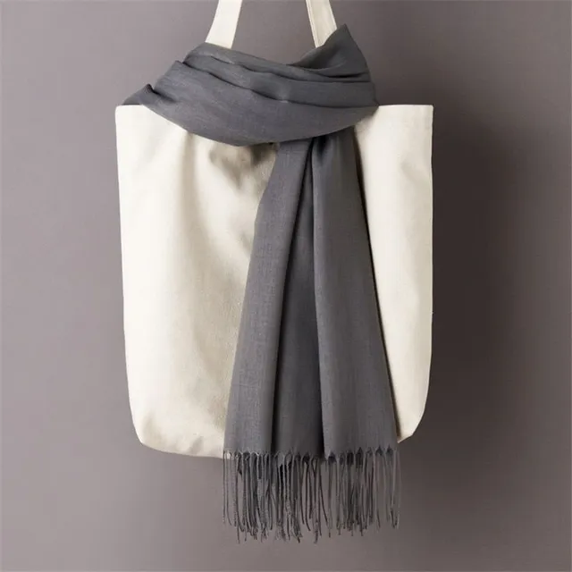 Women's monochrome cashmere scarf