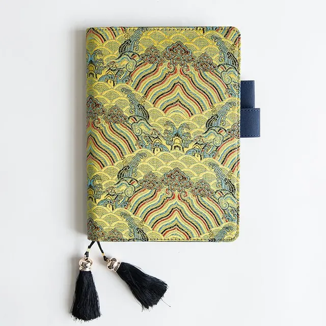 Diary with Japanese fabric cover