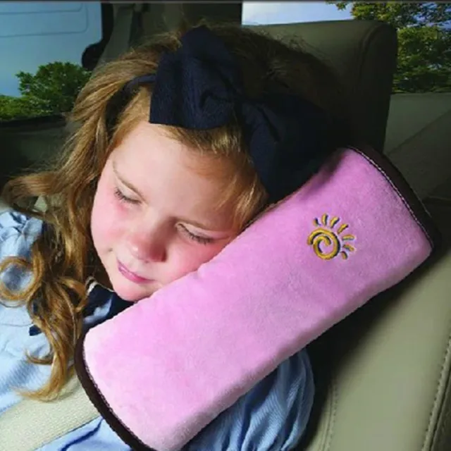 Baby pillow for seat belts in the car