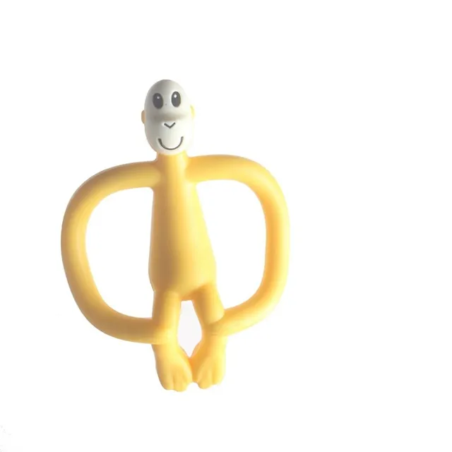 Baby teether in the shape of a monkey