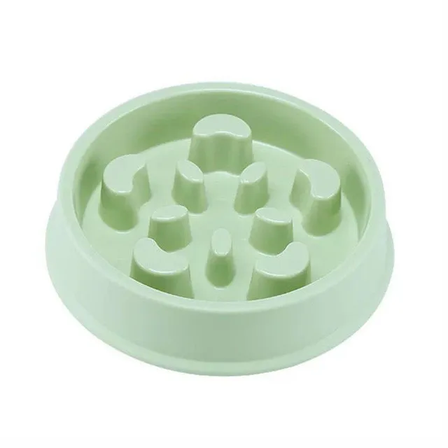 Anti-swallowing bowl for slowing feeding