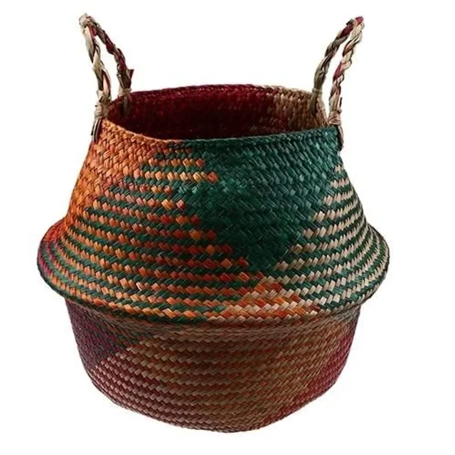 Rattan folding pot