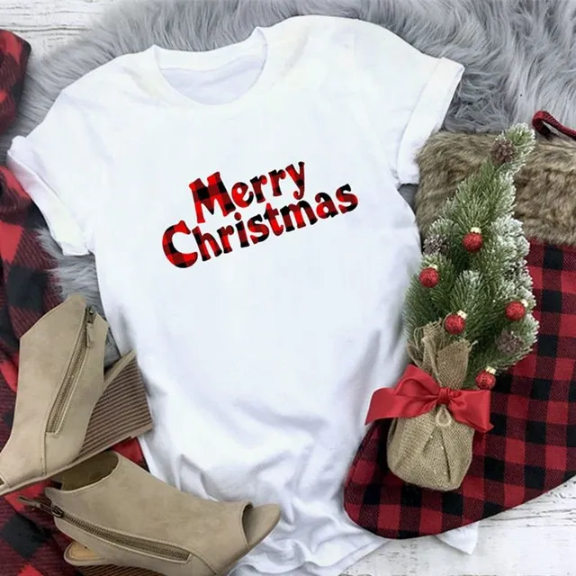 Tricou de Crăciun pentru femei Merry CH m 1924