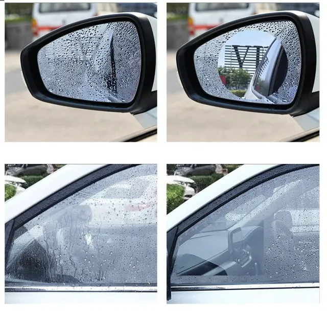 Set of protective films for windows and rear-view mirrors against rain drops - more types Truman