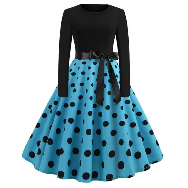 Ladies elegant dress with voluminous skirt