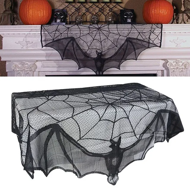 Decorative party black tablecloth for Halloween