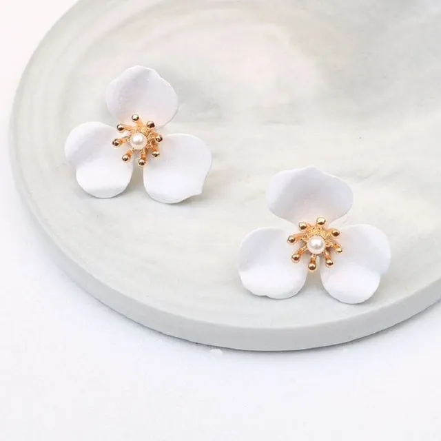 Women's flower earrings J189