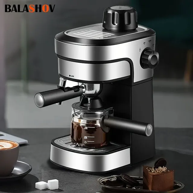 Espressor 1 piece with EU plug, built-in milk/steam nozzle