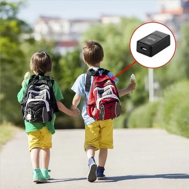 GPS tracker mini GF-07 cu suport magnetic, cartelă SIM și urmărire în timp real