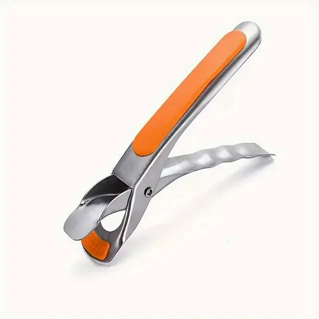 Stainless steel kitchen pliers resistant to burn, heat resistant silicone handles