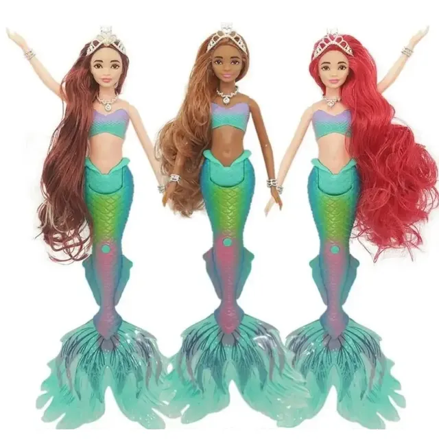 Singing and glowing doll for girls in the make mermaid