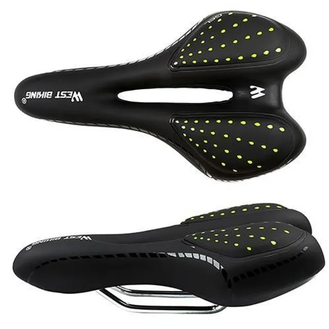 Comfortable bike saddle new-upgrade-green