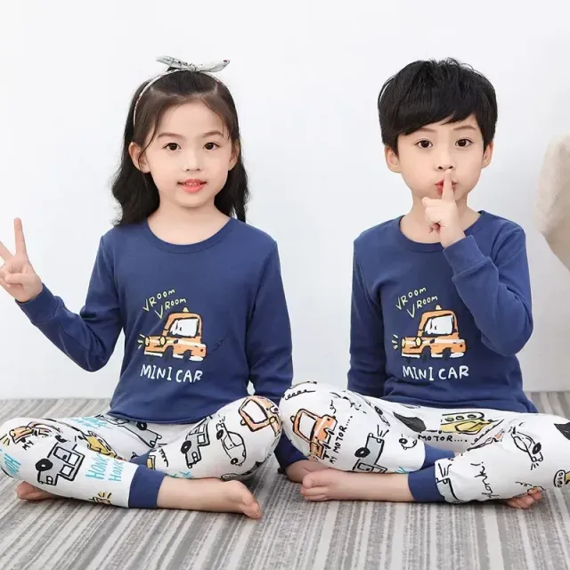 Children's pajamas with long sleeves for boys and girls