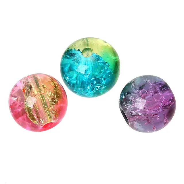 Set of beautiful glass beads for jewelry maker