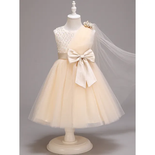 Robe de mariée pour fille avec grande jupe