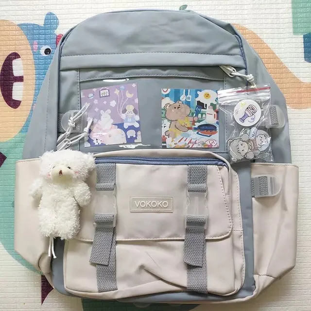 Wasserdichter Schulrucksack für Mädchen - Kawai-Motiv