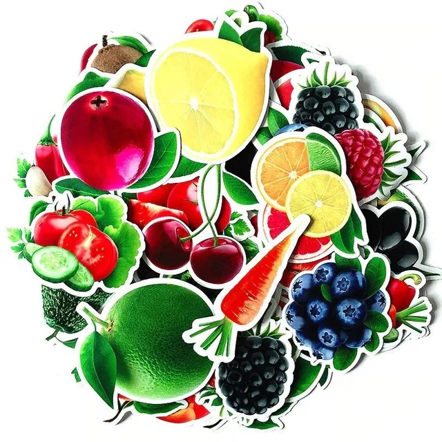 Sticker fruit 100 pcs