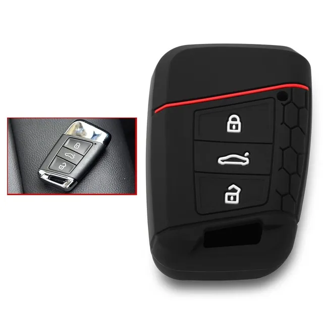 Silicone key case for VW and Skoda