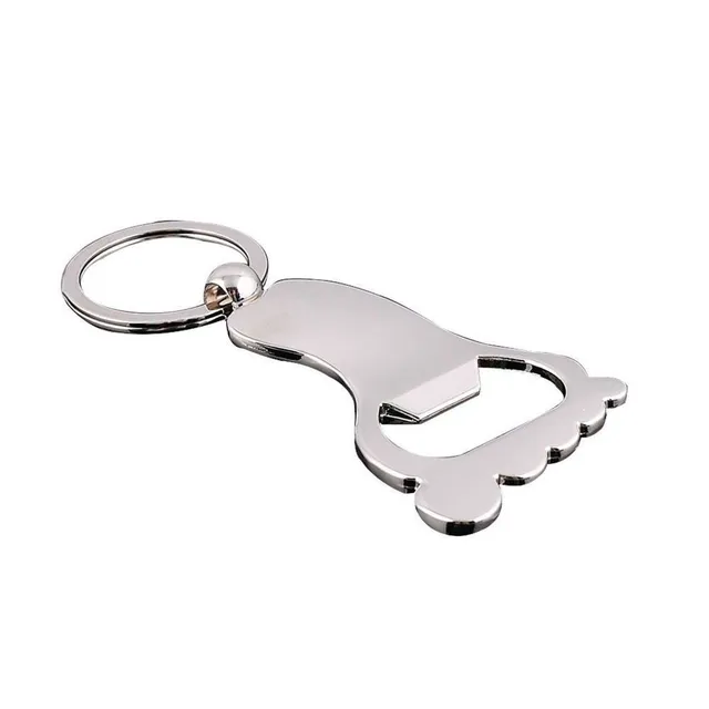 A key opener in the shape of a foot