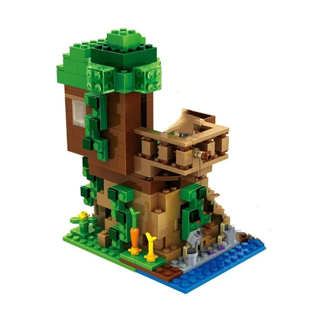 Minecraft building set + 4 figures