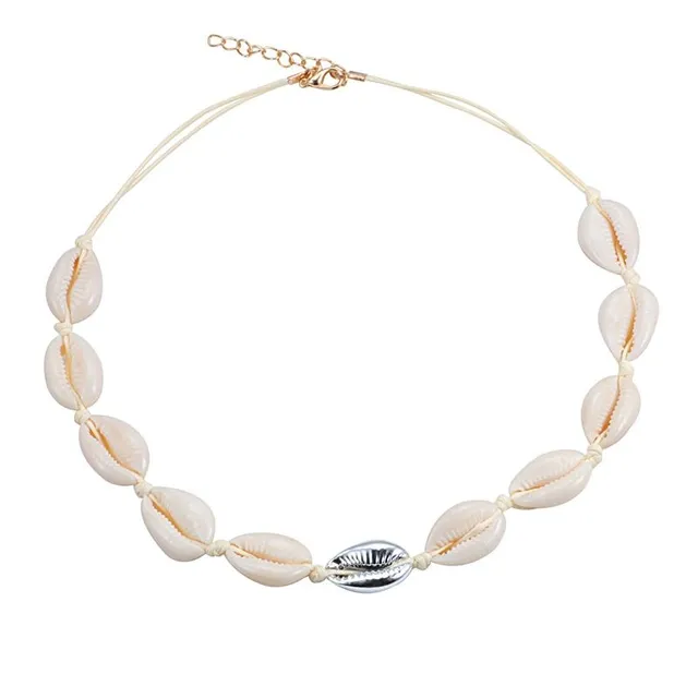 Ladies summer shell necklace Samara