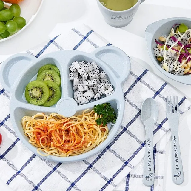 Baby food bowl with cutlery