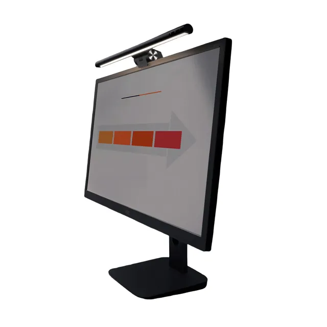 Hinged lamp on monitor 5 - 40 mm