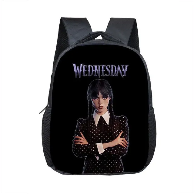 School Rucsac Miercuri 12inchwednesday10gh 30cm24cm10cm