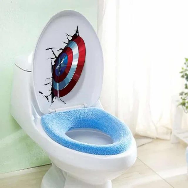 3D nálepka na záchodové sedadlo | Avenger
